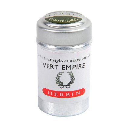 Inkoustové bombičky Herbin, 6 ks Vert Empire