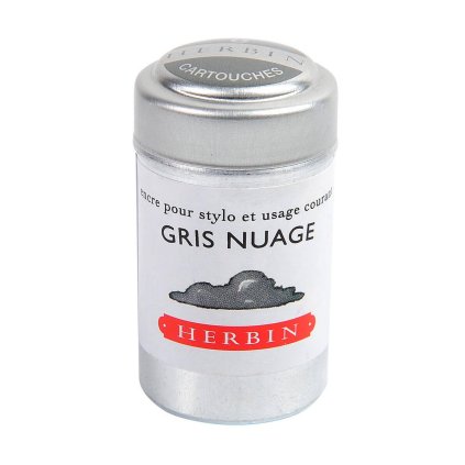 Inkoustové bombičky Herbin, 6 ks Gris Nuage