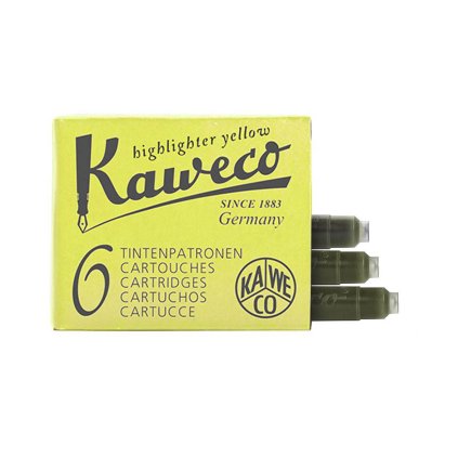 Inkoustové bombičky Kaweco, 6 ks Glowing Yellow