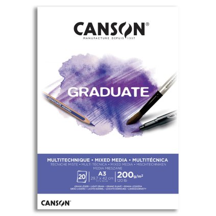 Skicák Canson Graduatemix media A3