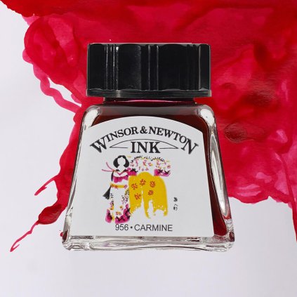 Umělecká tuš Winsor & Newton Carmine