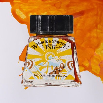 Umělecká tuš Winsor & Newton Sunshine Yellow