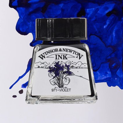 Umělecká tuš Winsor & Newton Violet