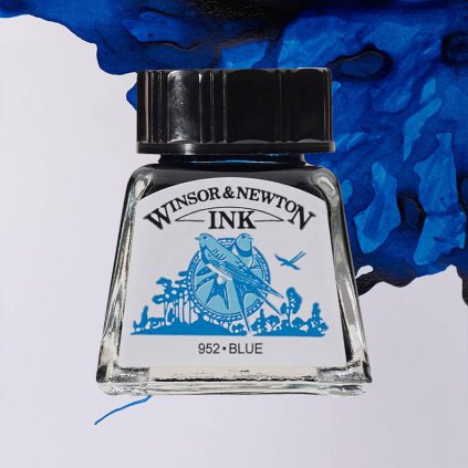 Umělecká tuš Winsor & Newton Blue