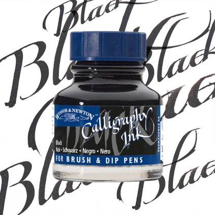 Kaligrafický inkoust Winsor & Newton Black