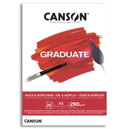 Skicák Canson Graduate oil acrylic A3