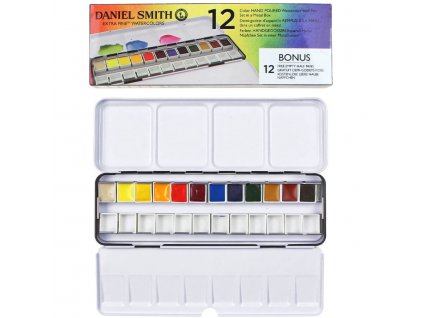 Akvarelové barvy Daniel Smith Extra Fine, sada 12 ks
