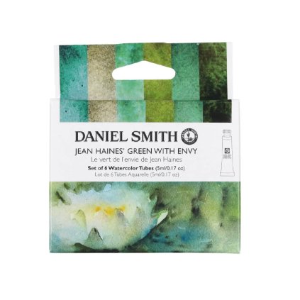 Akvarelové barvy Daniel Smith 5ml Jean Haine's Green With Envy, sada 6 ks