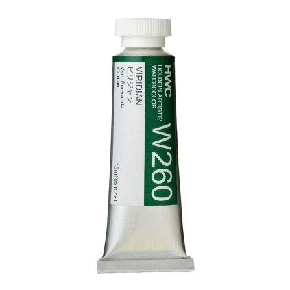 Akvarelová barva  Holbein 15ml zelená viridian