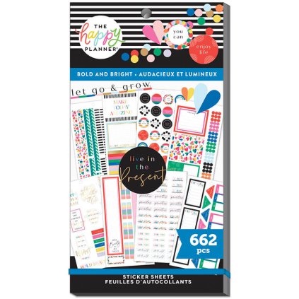 Samolepky Happy Planner Value Pack Bold and Bright