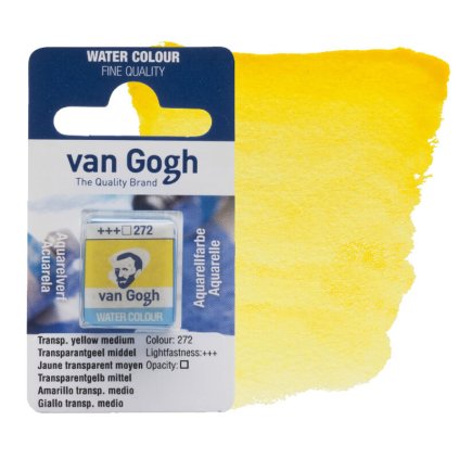 Akvarelová barva Van Gogh žlutá transparent yellow medium