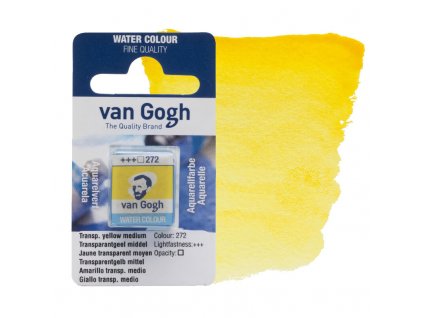 Akvarelová barva Van Gogh žlutá transparent yellow medium