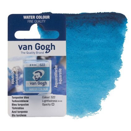 Akvarelová barva Van Gogh modrá turquoise blue