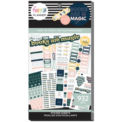 Samolepky Happy Planner Value Pack Mint To Teach