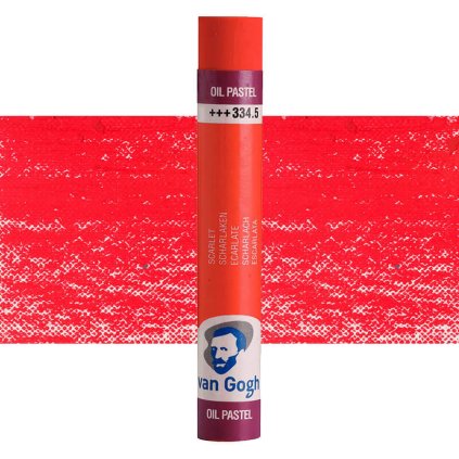olejový pastel Van Gogh červená scarlet 334.5