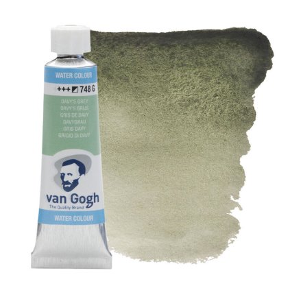 akvarelová barva van gogh šedá 10ml davys grey