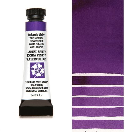 akvarelová barva v tubě daniel smith 5ml fialová 19 carbazole violet