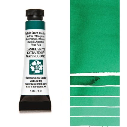 akvarelová barva v tubě daniel smith 5ml zelená 78 phthalo green blue shade