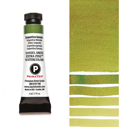 akvarelová barva v tubě daniel smith 5ml zelená serpentine genuine