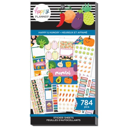 Samolepky Happy Planner Value Pack Happy & Hungry