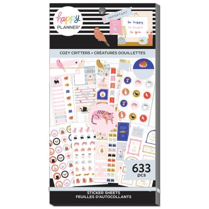 Samolepky Happy Planner Value Pack Cozy Critters