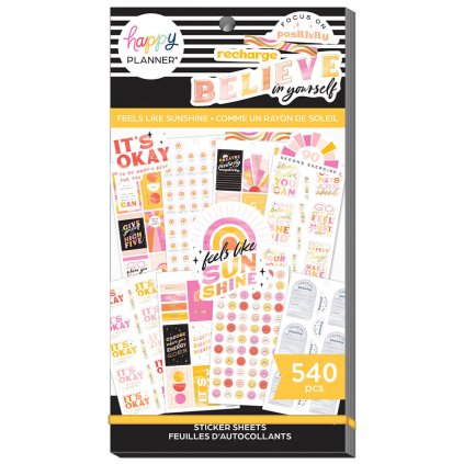 Samolepky Happy Planner Value Pack Feel Like Sunshine