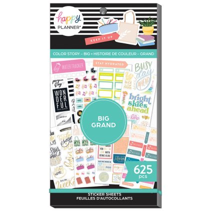 Samolepky Happy Planner BIG Value Pack Color Story