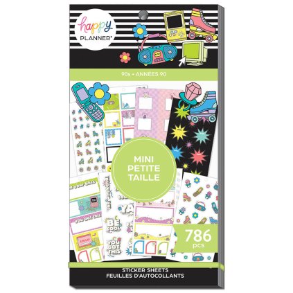 Samolepky Happy Planner MINI Value Pack 90's