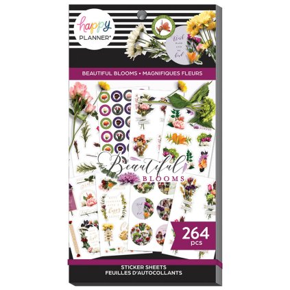 Samolepky Happy Planner Value Pack Beautiful Blooms