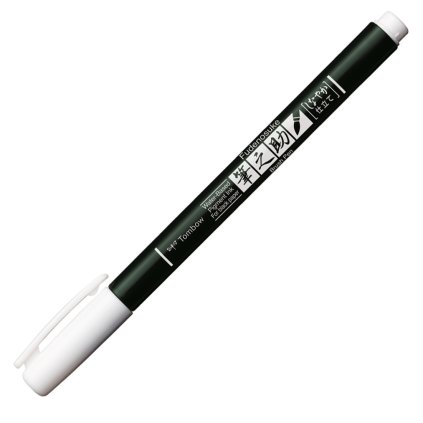 Štětcový popisovač Tombow Fudenosuke Soft bílá