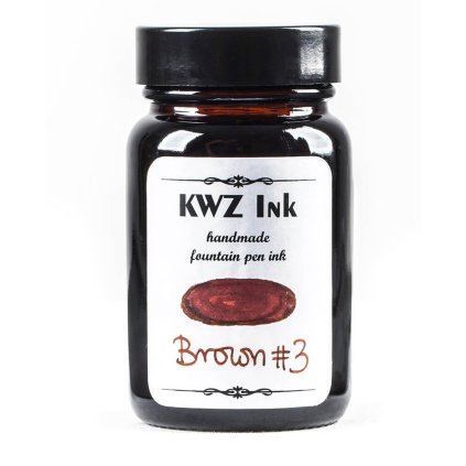 inkoust pro plnici pera KWZ hnědý brown 3