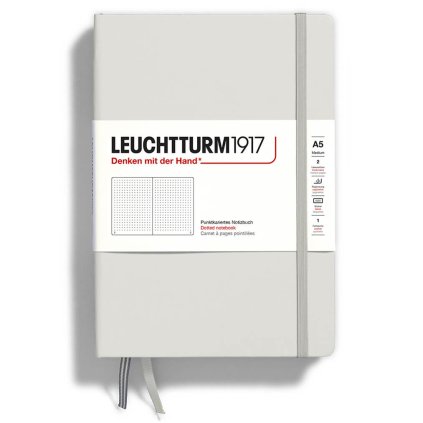 Zapisnk Leuchtturm1917 A5 light grey (1)