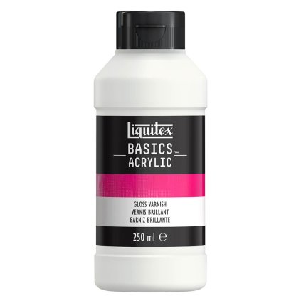 Finální lak na akrylové barvy liquitex basic LESKLÝ 250ml