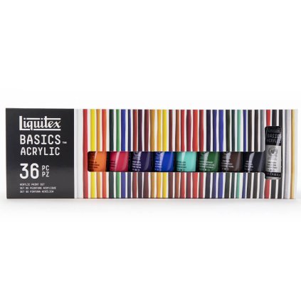 akrylové barvy Liquitex Basic sada 36 ks