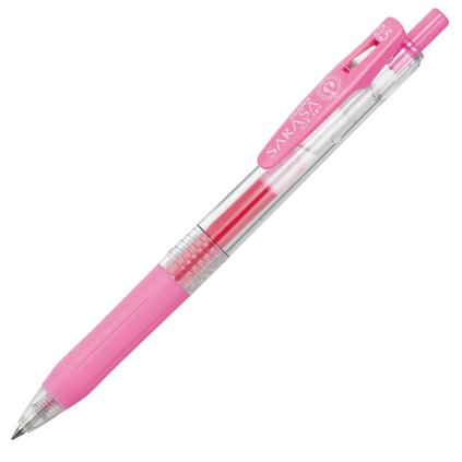 gelové pero zebra sarasa 0.5 růžová light pink