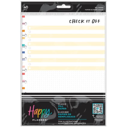 papíry do diáře happy planner classic fun illustrations