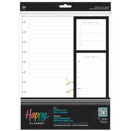 papíry do diáře happy planner big modern months