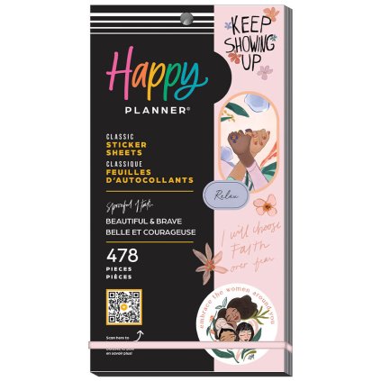 samolepky happy planner 207 beautiful and brave