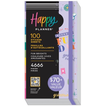 samolepky happy planner mega pack 003 fun brights