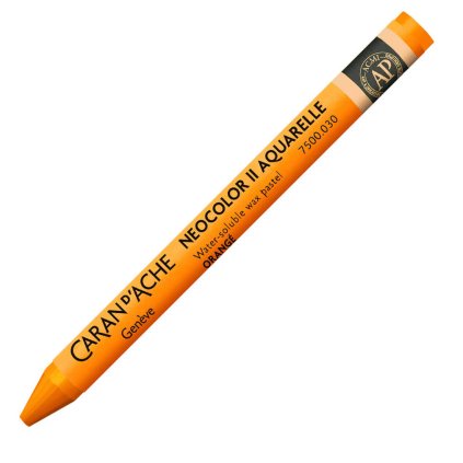 akvarelové olejové pastely caran d'ache neocolor 2 030 orange