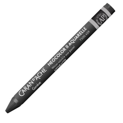 akvarelové olejové pastely caran d'ache neocolor 2 409 charcoal grey