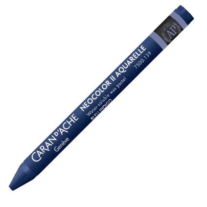 akvarelové olejové pastely caran d'ache neocolor 2 139 indigo blue