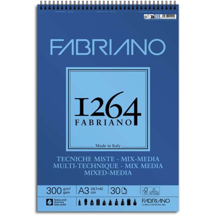 Skicák Fabriano 1264 Mix media A3