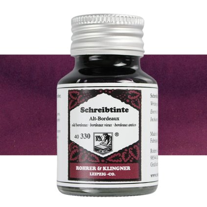 Inkoust rohrer klingner old bordeaux vzorek