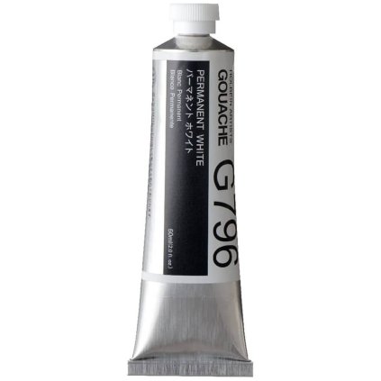 Kvašová barva Holbein bílá 60ml permanent white