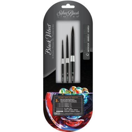 Sada štětců Silver Brush Black Velvet Beginning