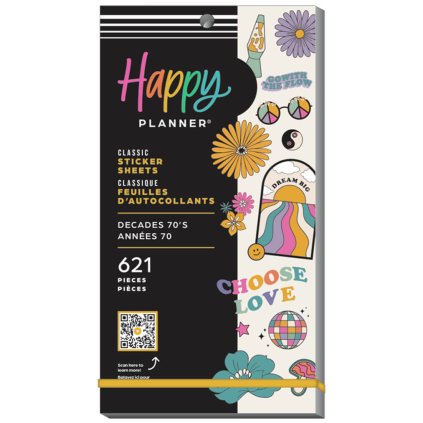 Samolepky Happy Planner Value Pack Decades 70s