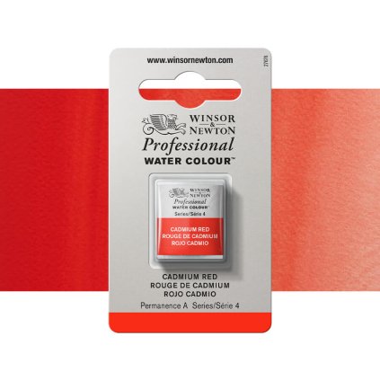 akvarelová barva winsor newton pánvička cadmium red