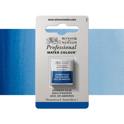 akvarelová barva winsor newton pánvička antwerp blue