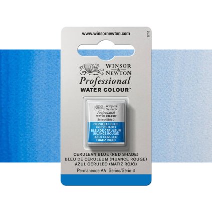 akvarelová barva winsor newton pánvička cerulean blue red shade